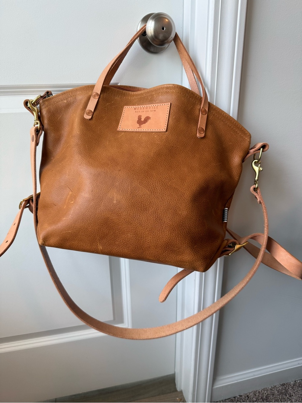 Meanwhile Back on the Farm Convertible Shoulder Bag / Backpack - Picture 4 of 16